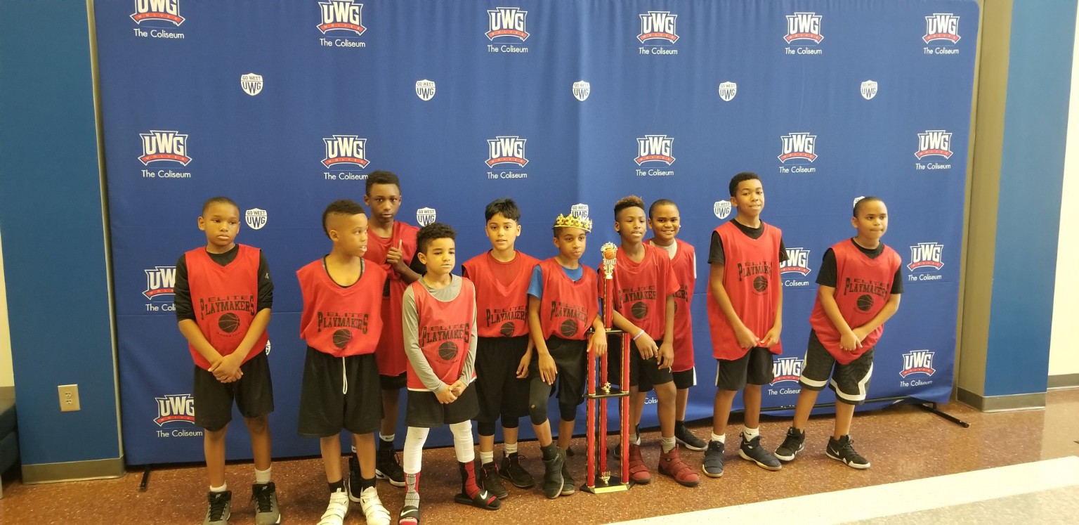 Elite Playmakers 2018 championship team at the UWG Coliseum