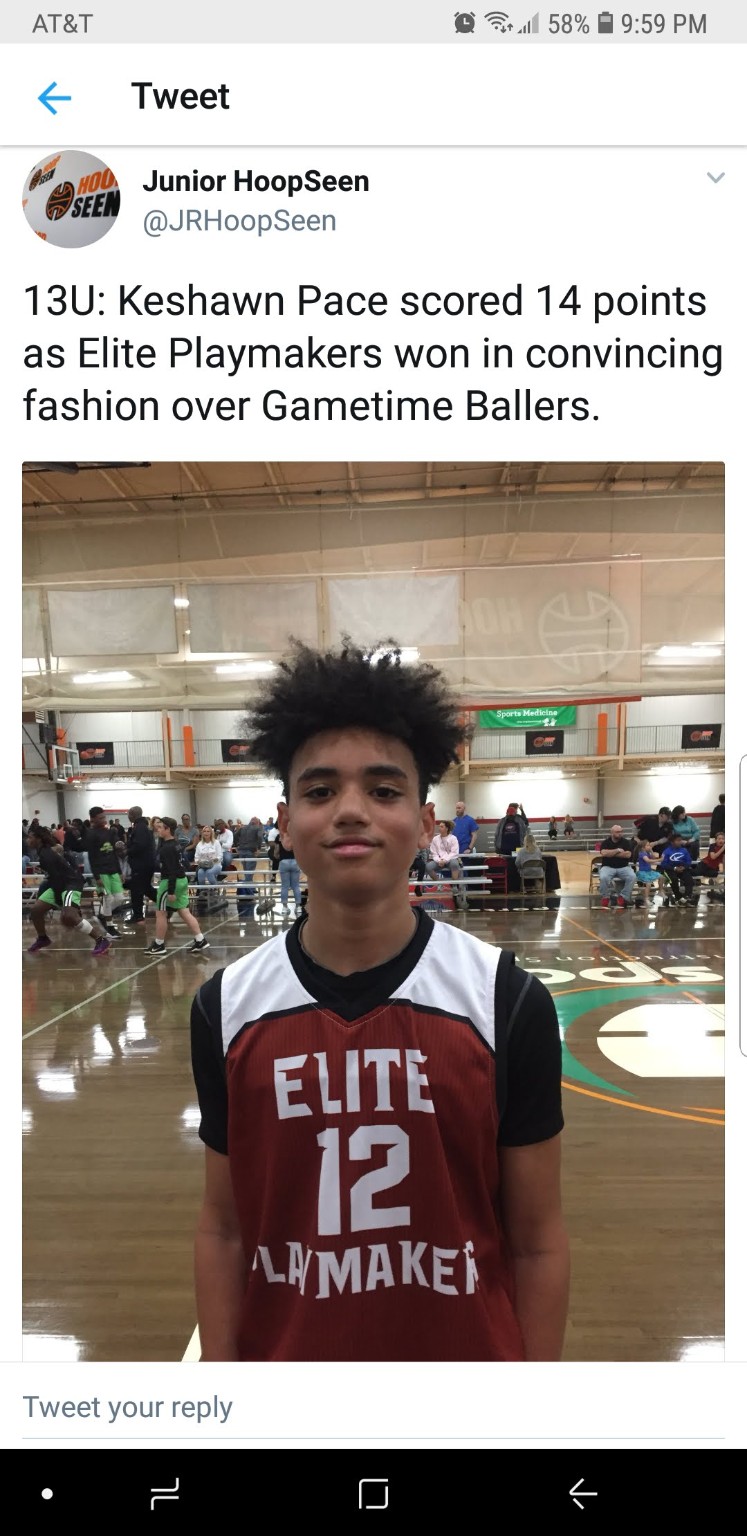 Elite Playmakers 2018 player recognition from Junior HoopSeen