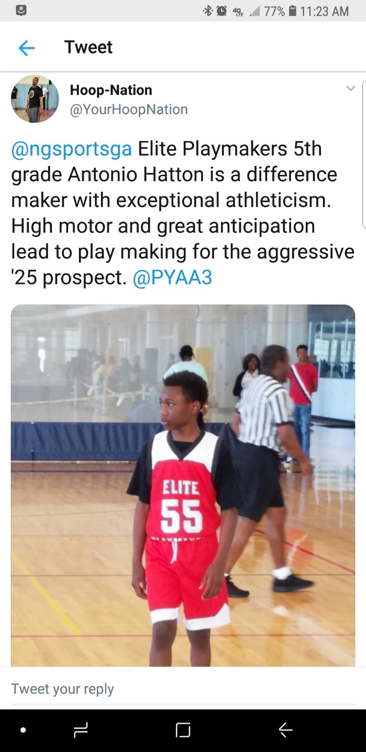 Elite Playmakers 2018 Antonio Hatton player spotlight