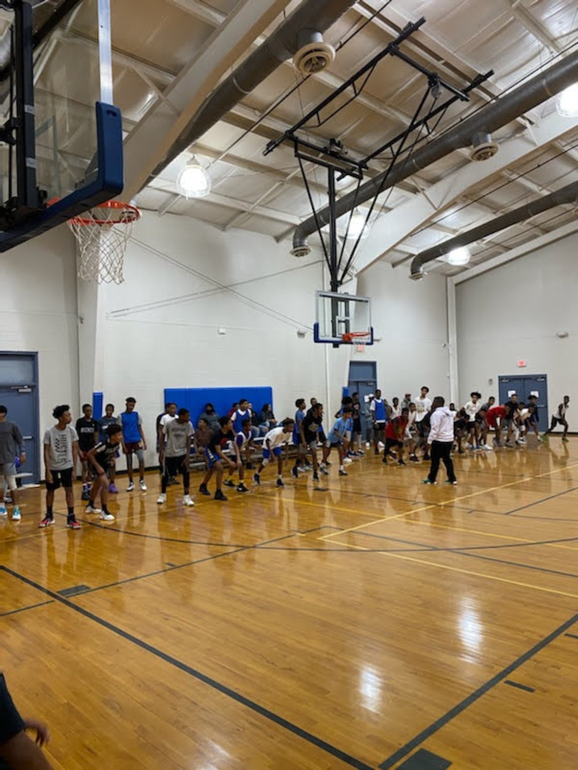 Elite Playmakers 2020 players preparing for a conditioning drill