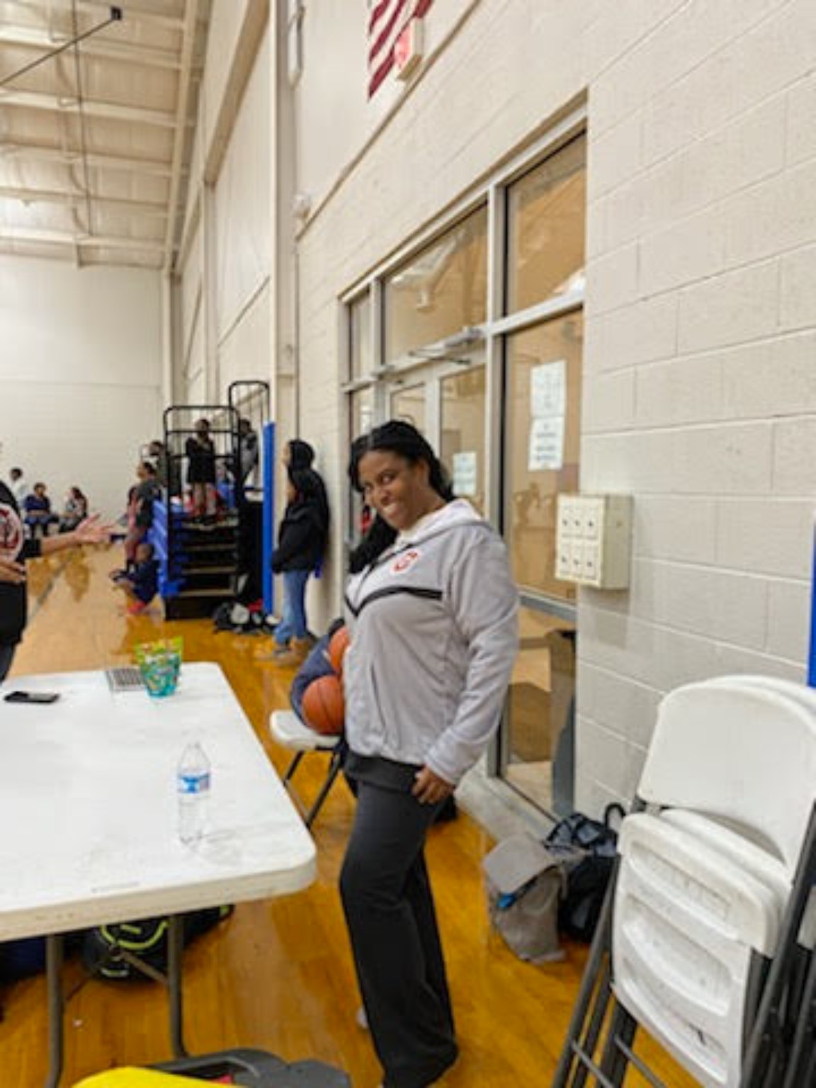 Elite Playmakers 2020 registration and check-in table