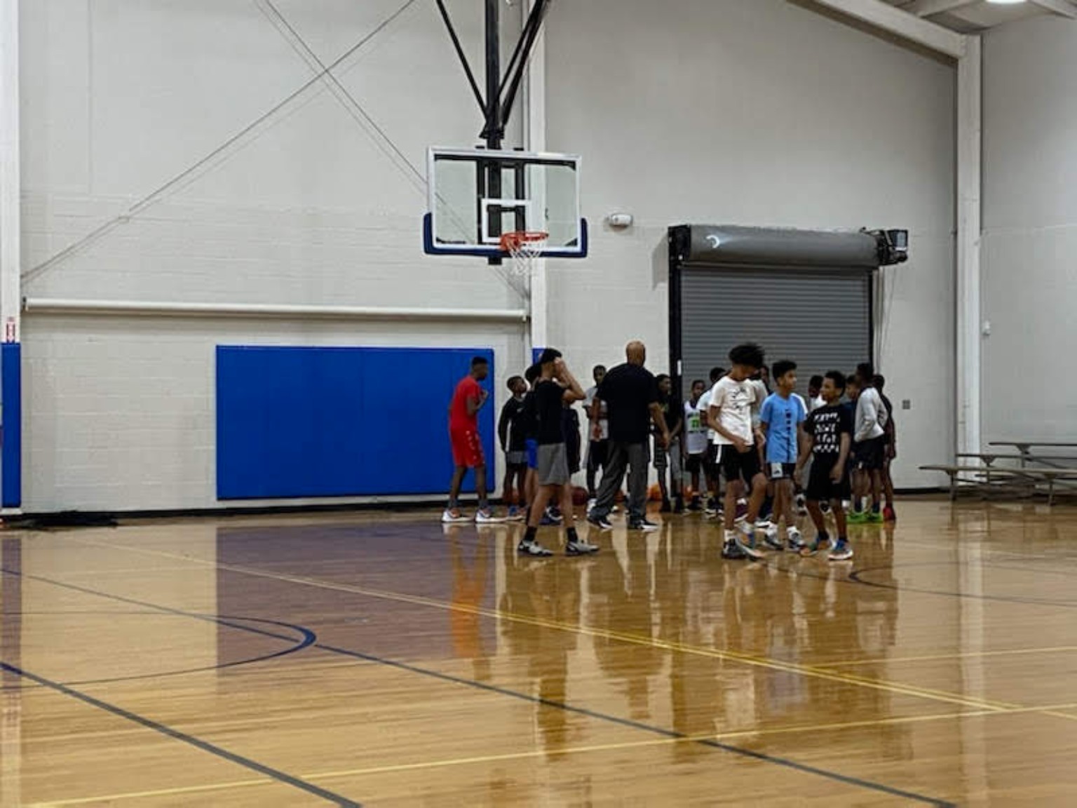 Elite Playmakers 2020 players lined up for a drill